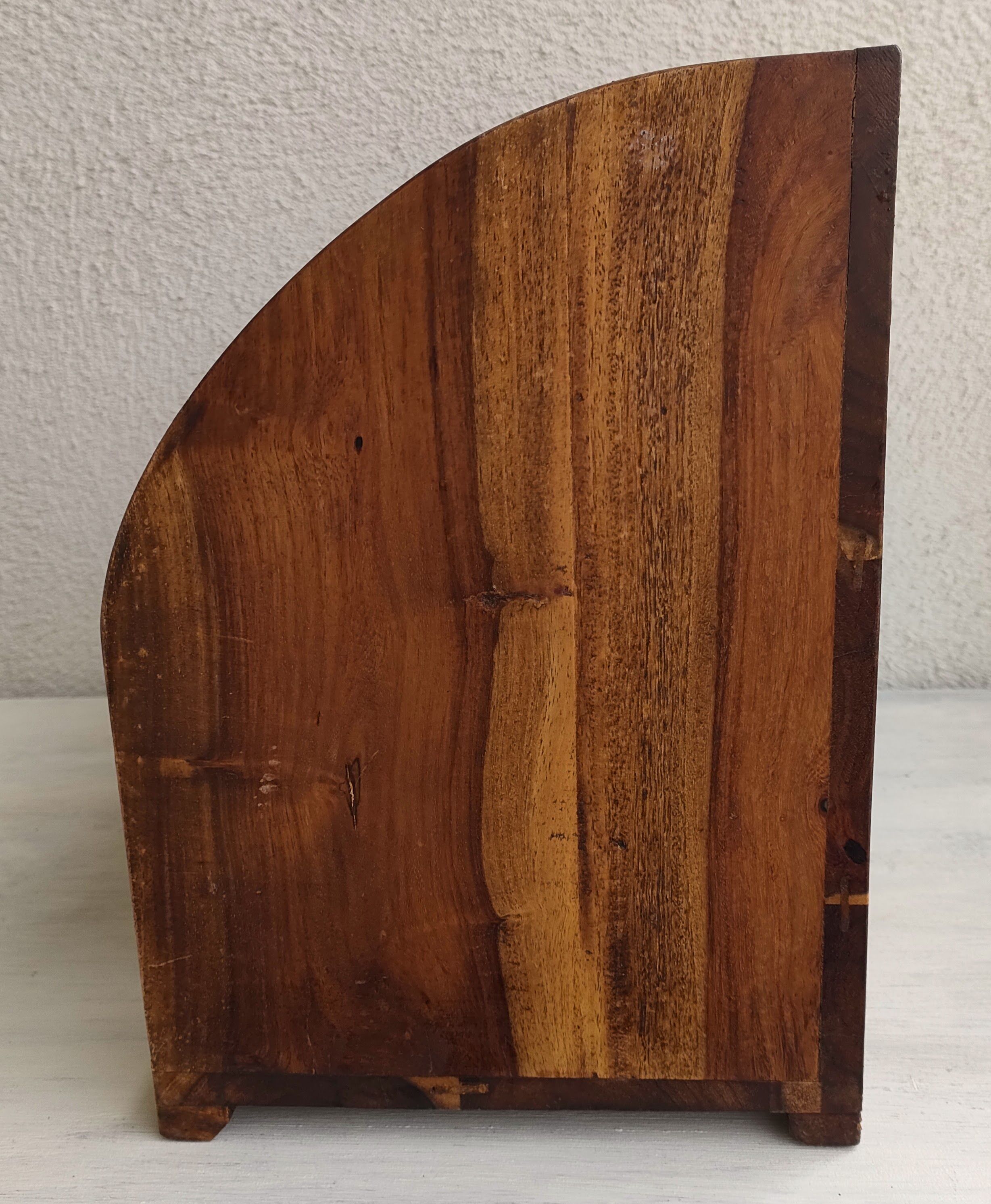 Mango wood office organizer