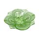 Art Deco green glass jardinière/serving dish, Stölzle Hermanova Hut, 1930