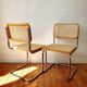 Paire de chaises cannées B32 Marcel Breuer