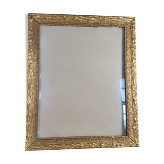 Art nouveau wood and gilded stucco frame circa 1900