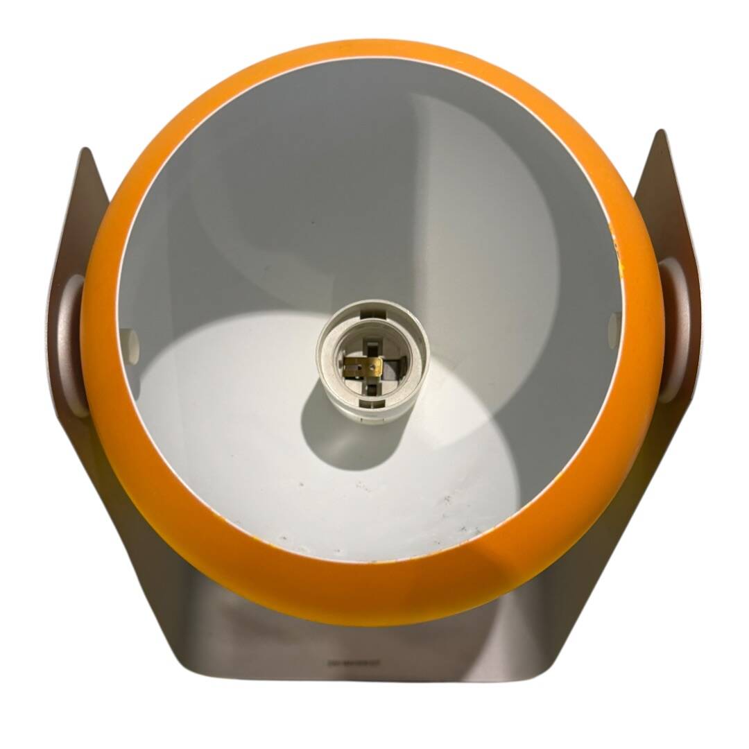 Pair of Space Age eyeball orange lamps by Massive Belgium