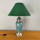 Turquoise and brass table lamp
