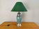 Turquoise and brass table lamp