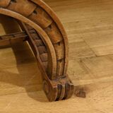 Fauteuil Dagobert en Noyer, style Médiéval – Fin XIXe