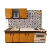 70s sheet metal doll kitchen
