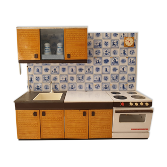 70s sheet metal doll kitchen
