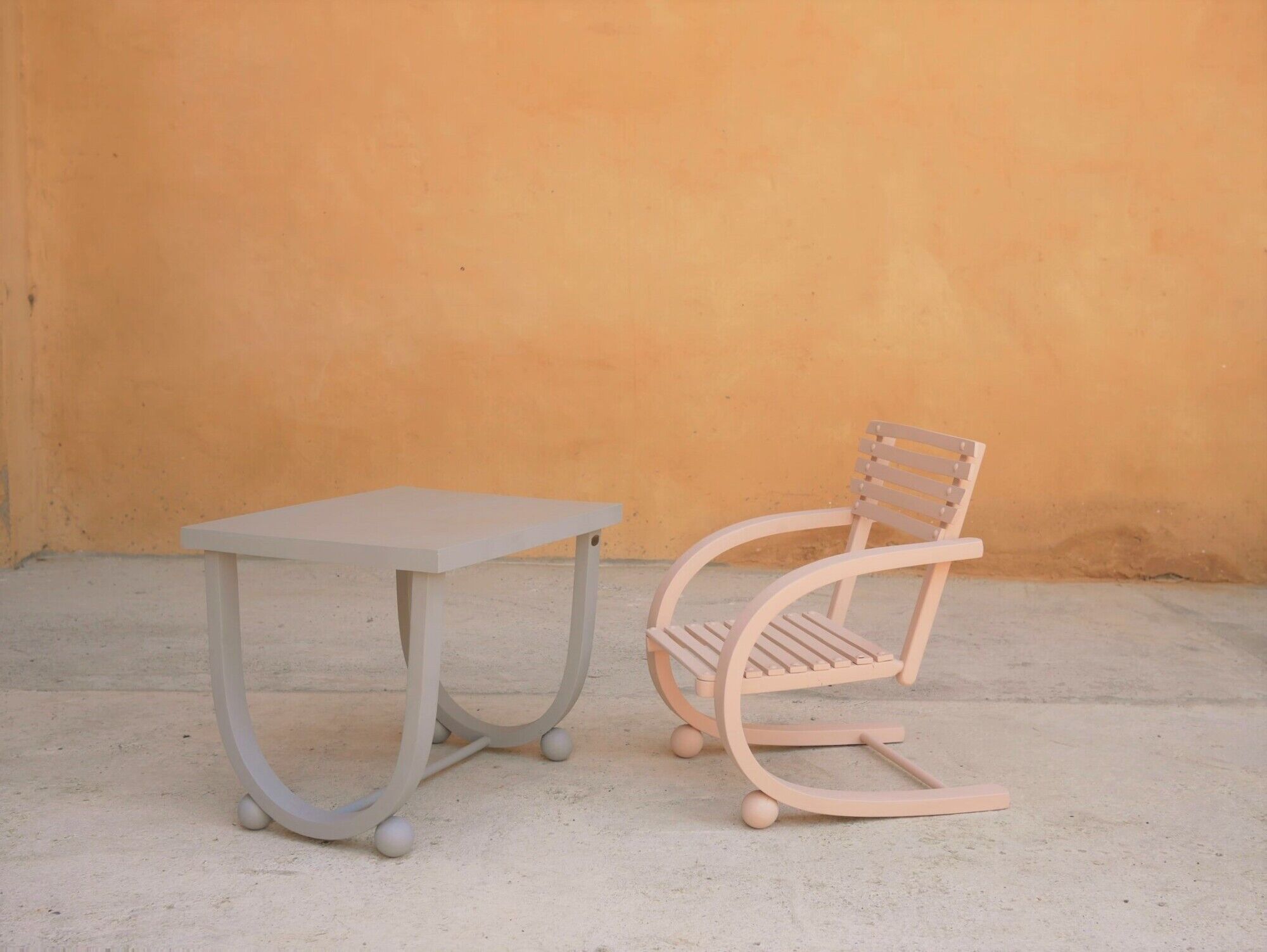 Vintage children's desk and chair for S.I.M.B.A.G. editions
