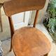 Paire de chaises en bois brut