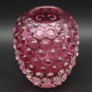 Extraordinary Pink Barovier e Toso Bugnato Vase
