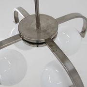 Bauhaus nickel-plated chandelier, 1930s