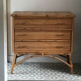 Rattan dresser from the 1950s