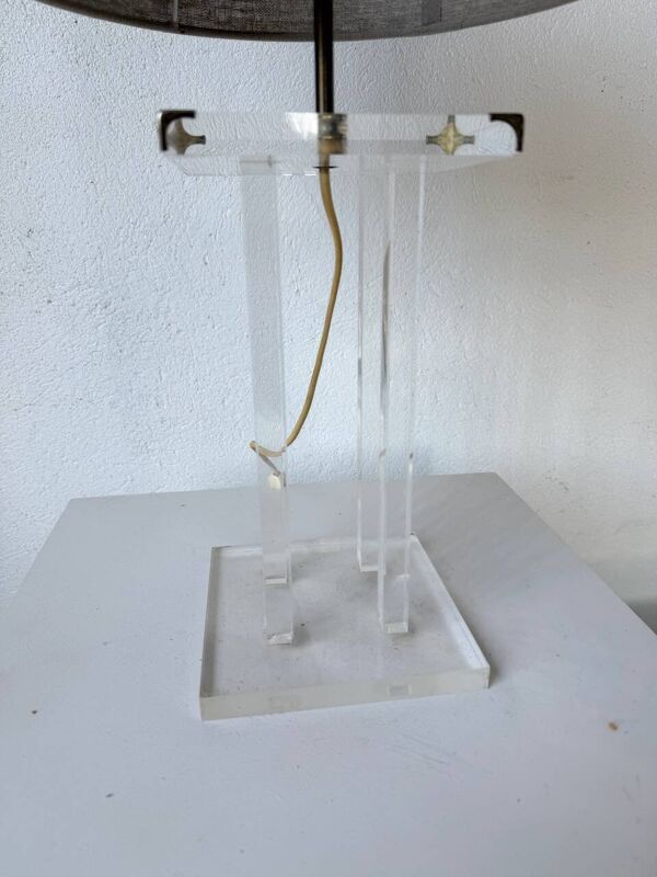 Lampe de table David Lange lucite