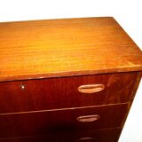 Commode-chiffonnier "Tallboy" en teck, Suède, 1950