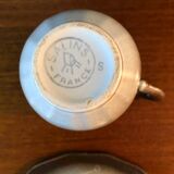 Set of 7 cups and saucer Salins France
