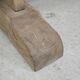 Large monastery table in elm, 19th century, solid top.