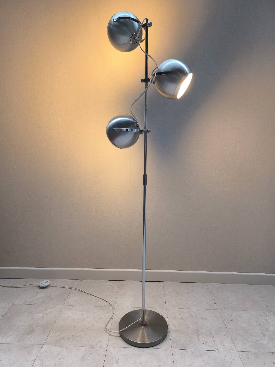 Eyeball floor lamp by Aluminor, 1970s