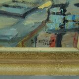 Hjalmar Larsson(1881-1960), Stockholm Cityscape, 1940, Oil Painting