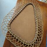 46x65cm rattan mirror