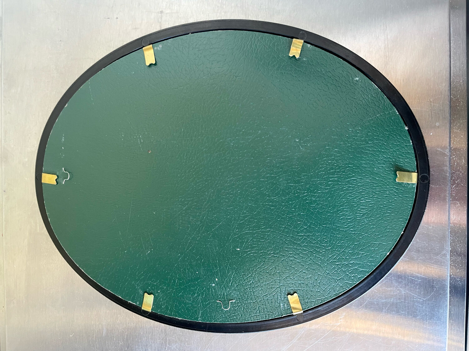 Oval  bakelite black frame  29 cm x 23 cm