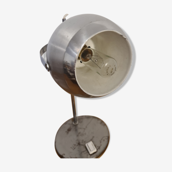 Eyeball lamp vintage chrome aluminum 1960