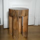Solid teak stool