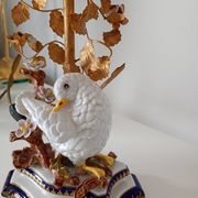 Sèvres porcelain lamp with Giulia Mangani signature