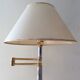 Lampadaire liseuse chromé et doré des années 70