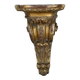 Wall lamp console in gilded wood