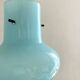 Suspension vintage en opaline bleue , 1960