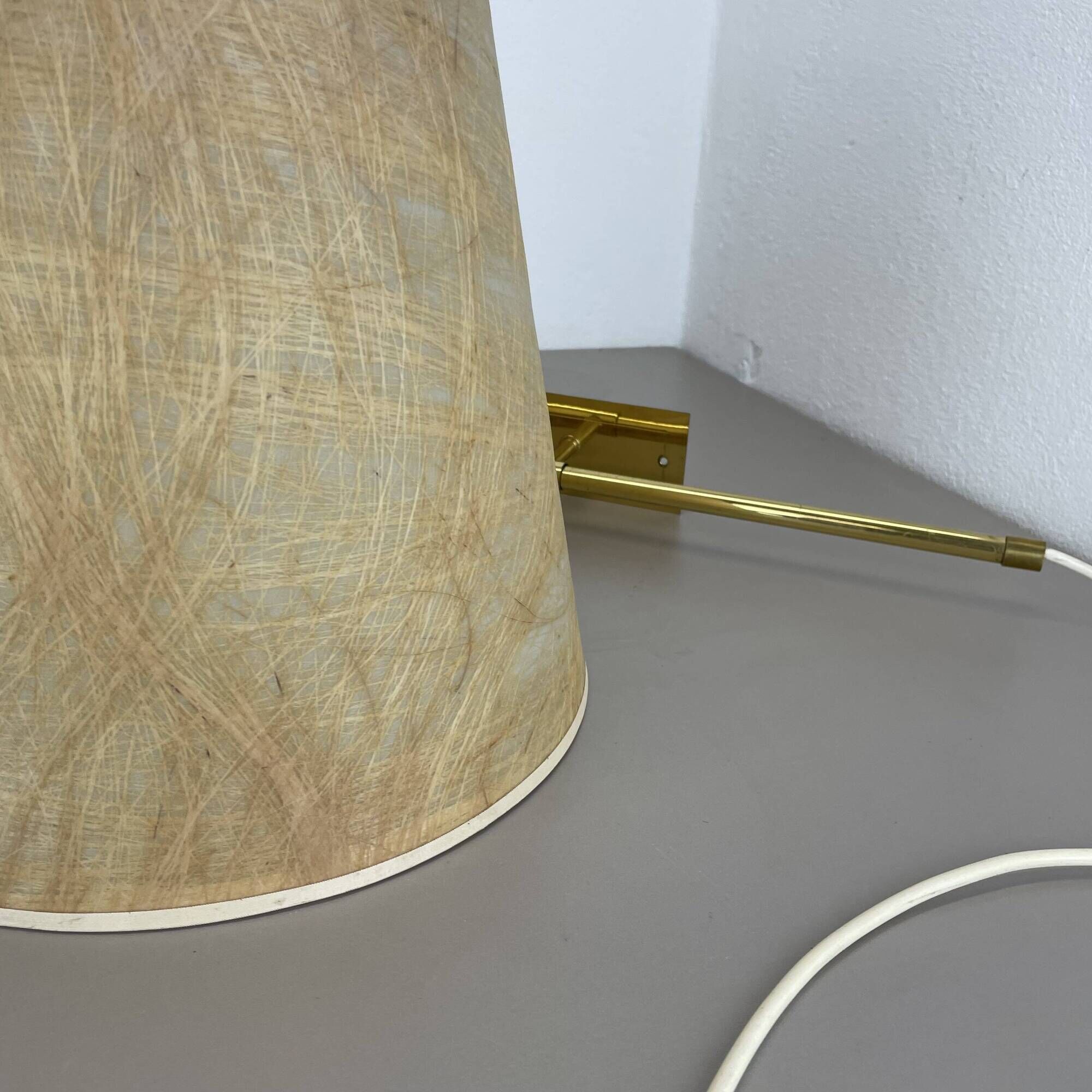 XXL adjustable Brass Wall Light Italy, 1950s