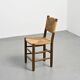 Bauche chair and stool set, Charlotte Perriand for Maison Sentou, circa 1950
