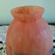 Tulip for chandelier or lamp - Orange blue purple marbled glass - Art Deco