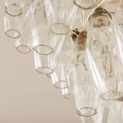 Carlo Scarpa Poliedri chandelier, Venini, Italy 1960s