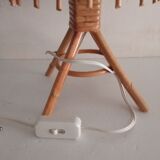Rattan table lamp