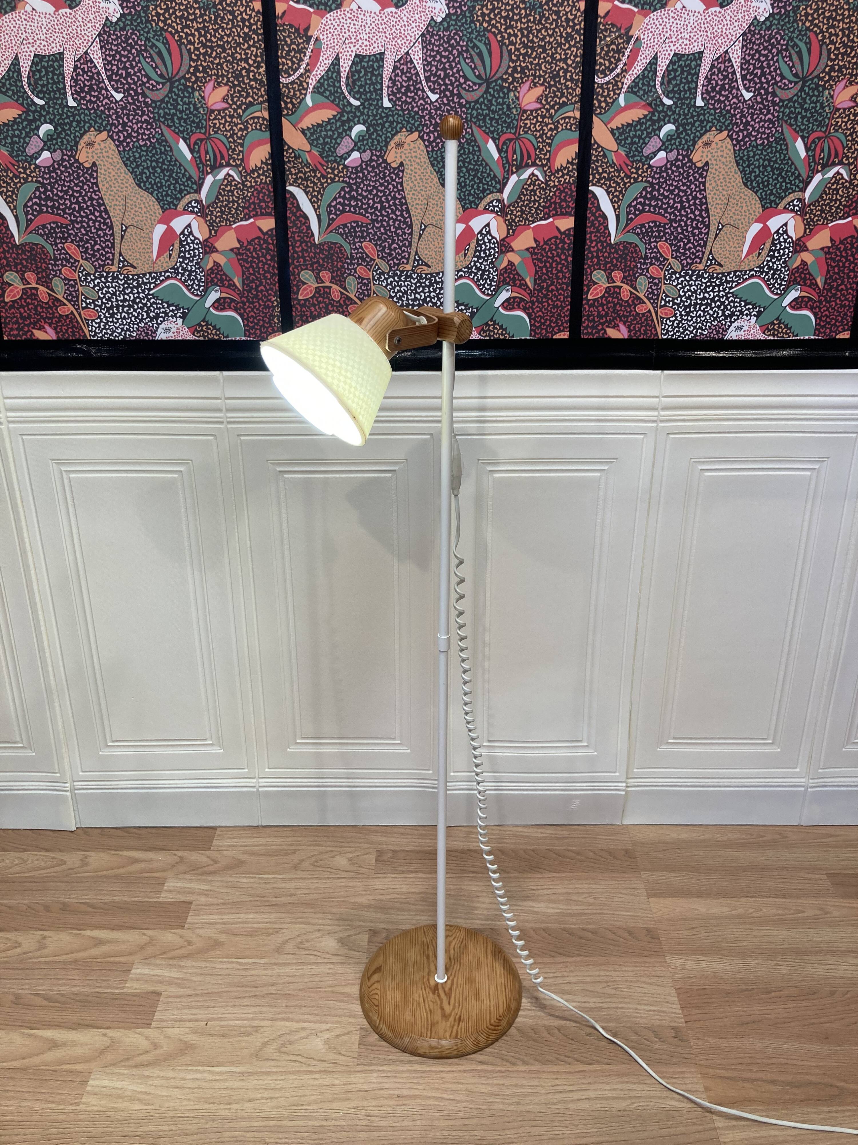 Scandinavian design modular floor lamp.