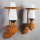 Pair of wall lights by Guillerme and Chambron