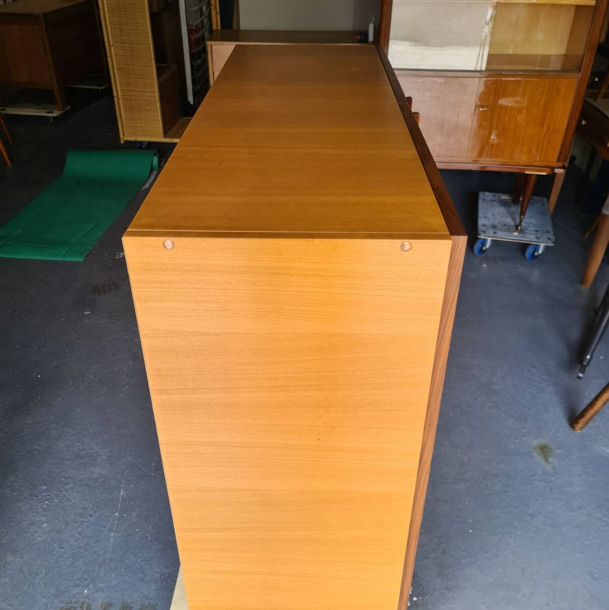 Meuble de rangement teck, buffet Luigi Bartolini 1960