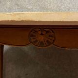 Louis XV game table with oval oak shape around 1850