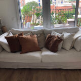 Crumpled linen sofa "Camille"