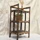 Rattan shelf