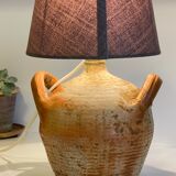 Vintage handcrafted pottery lamp