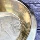 Golden brass basin