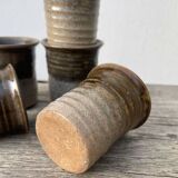 6 terracotta coffee cups