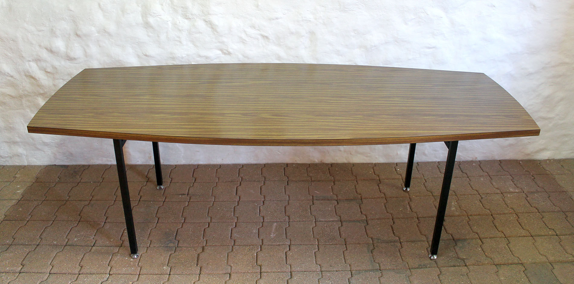 Grande table ovale vintage années 60