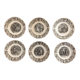 Set of 6 talking plates Sarreguemines "Paul and Virginie"