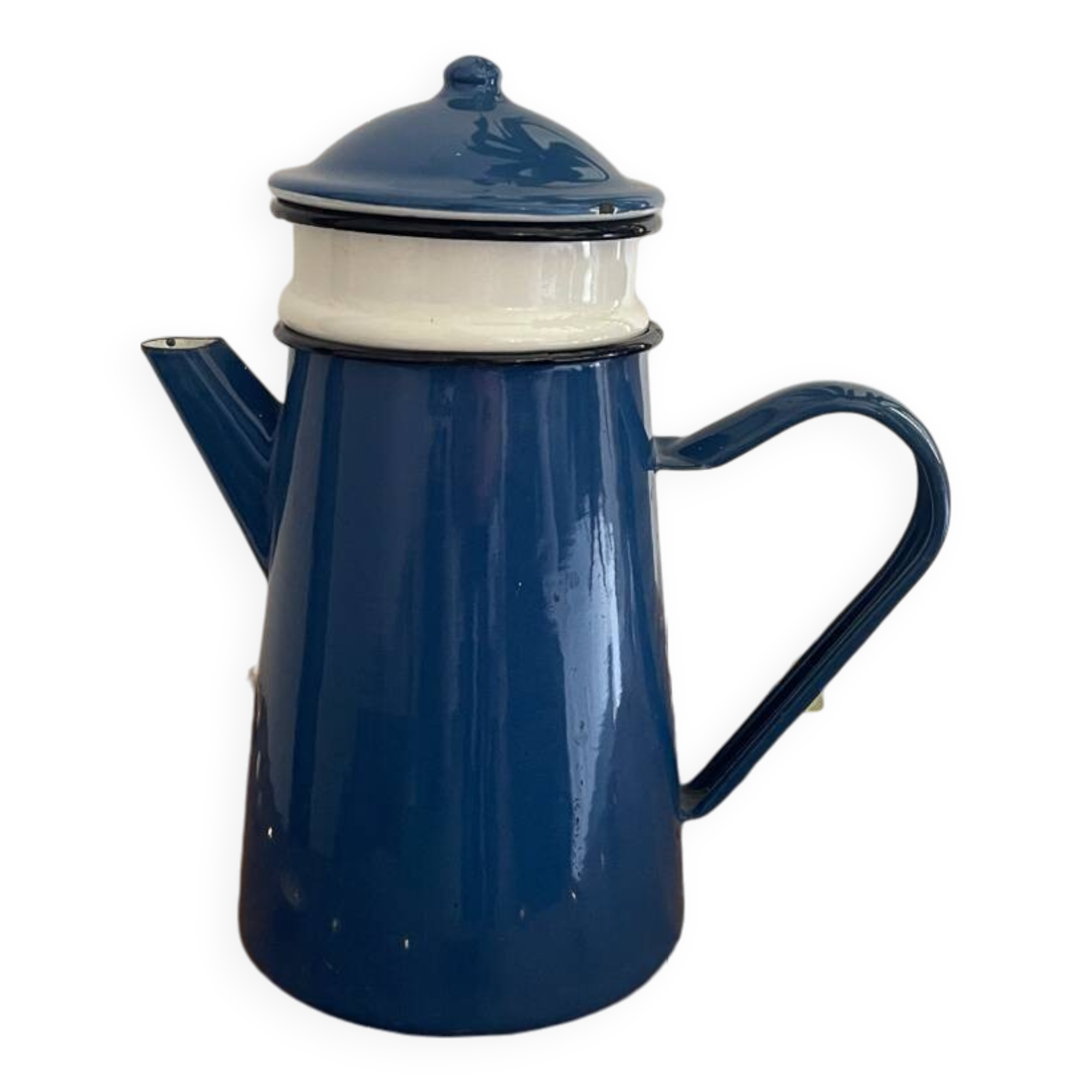 Enameled sheet metal coffee maker