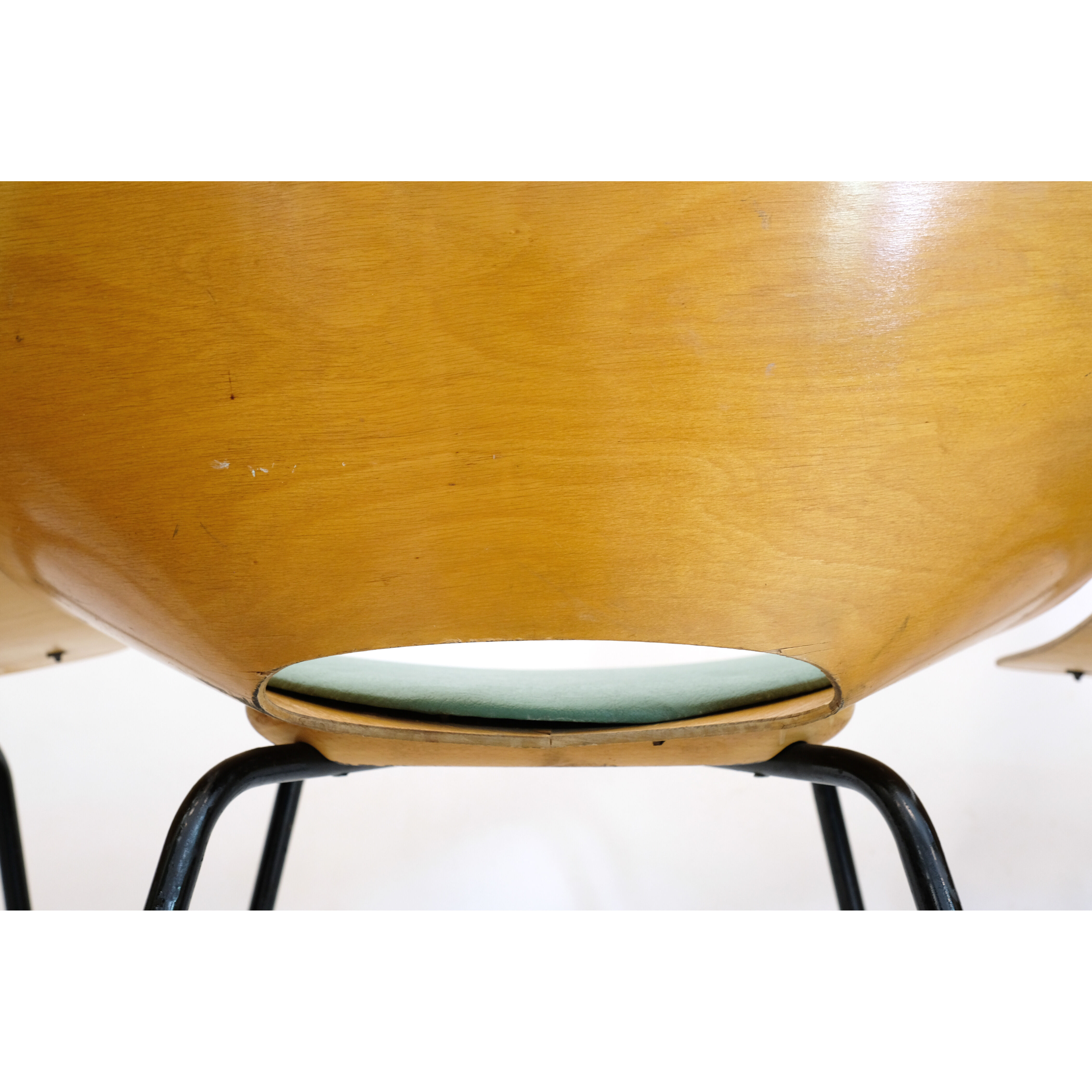 Pierre Guariche set of 6 Tonneau chairs, Steiner, 1960.