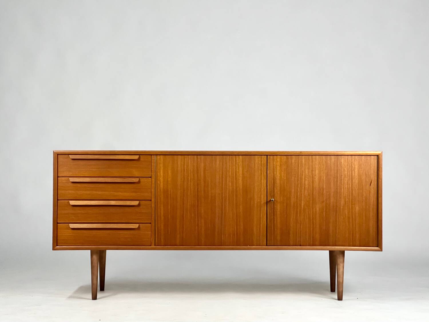 Mid-century teak sideboard WK Möbel 60s vintage