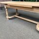 Extendable farmhouse dining table, renovated in raw wood, 270cm