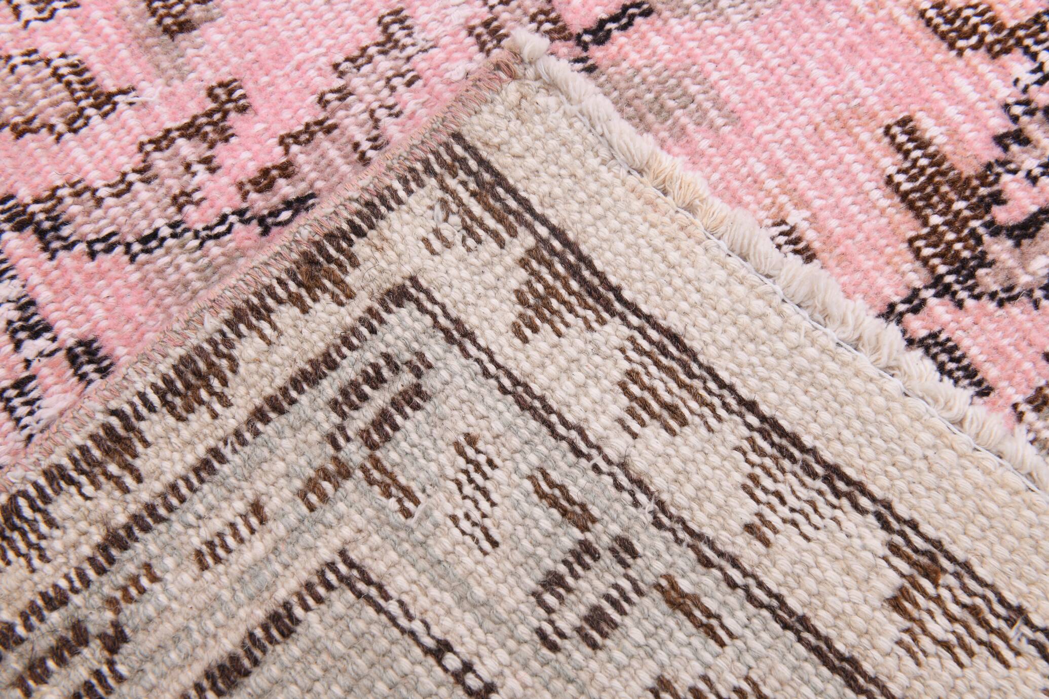 6x10 Rug For Living Room Soft Pink Turkish Vintage Rug, 181x314Cm